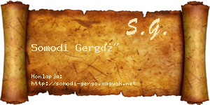 Somodi Gergő névjegykártya